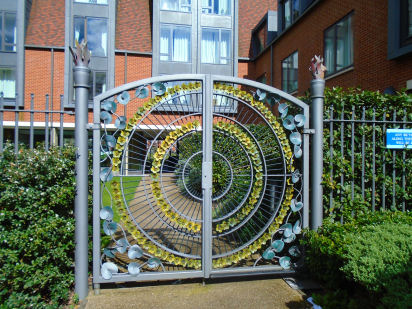 Hughes Hall back gate